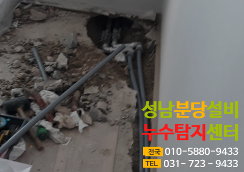 세대수도배관누수탐지및교체공사